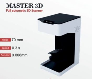 Master 3D Scanner. FOV: 80*60mm Resolution 0.06mm Resolution: 0.06mm Raster: DLP 1280*1080; Target Size Range 5-80mm Measurement Accuracy - WJT India Private Limited - India