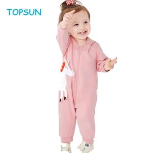 Wholesales Custom Infant Apparel Organic Cotton Long Sleeve Baby Rompers - XIAMEN TOPSUN APPAREL CO., LTD. - China