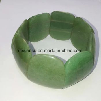 Natural Crystal Aventurine Rose Quartz Beaded Bracelet Bangles - East Sunrise Jewelry Co., Limited - China