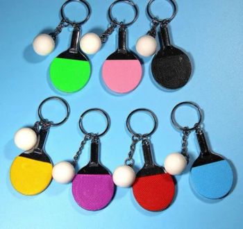 Promotional Table Tennis Ball Metal Key Chains Souvenir Keychain Key Ring Birthday Christmas Gifts for Men Women Boys Girls - Jinjiang Saychum Gift Company - China