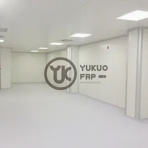 FRP GRP Fiberglass Decorative Composite Sheet/ Panel Shape Flat Life 30 Year Origin China Fire Rating 2 Width up to 3m Trademark Yukuo - Hebei Yukuo Environmental Technology Co., Ltd. - China