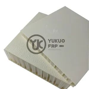Cost-Effective Customized FRP Fiberglass Sandwich Panel Shape Flat Color White Origin China Life 30 Year Type Epoxy FRP Width up to 3m - Hebei Yukuo Environmental Technology Co., Ltd. - China