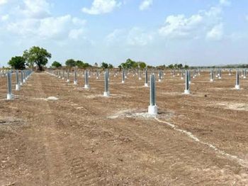 Solar Piling Work Soil Compatibility Suitable For Poor Soil Conditions Depth Precision Securely Driven To The Correct - Sun Power - India