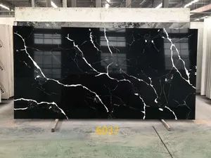 Nero Marquina Quartz Stone New Color for Kitchen Countertops/Table Tops/Vanity Tops - XIAMEN SRS TRADING CO., LTD. - China