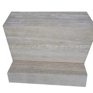 Polished Travertine Slabs Marble Beige Travertine Origin China HS Code 6802911000 Service OEM Support Waterabsortion - Quanzhou Tianyuan Stone Co., Ltd. - China