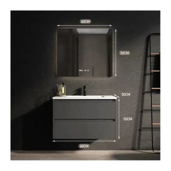 Luxury Kitchen and Bathroom Cabinets Black Bathroom Vanity Cabinet Modern Bathroom Cabinets Vanity - Hangzhou Hengyi Mirror Industry Co., Ltd. - China