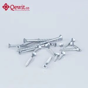 Hardware Fastener Stainless Steel/Carbon Steel Csk Head Single Thread Chipboard/Drywall/Button Head/Hex Head Screw Chipboard for Wood/Machinery/Industrial - Qewitco Fasteners Co., Ltd - China