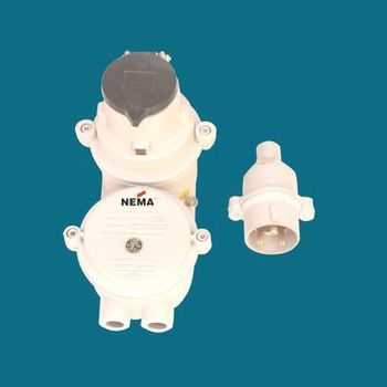 FLP Switch Socket Weight 2.9 Kg Hardware Stainless Steel Cable Entry 3/4" ET X 2 Nos. Earthing 1 No Inside & 2 Nos - A B Enterprises - India