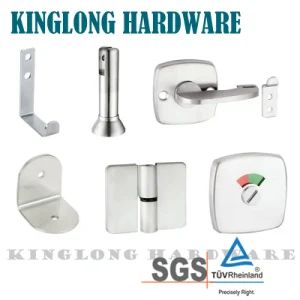 Stainless Steel 304 201 Bathroom Hardware Furniture Accessories Sanitary Ware Shower Partition Toilet Cubicle Set - KingLong Hardware Factory - China