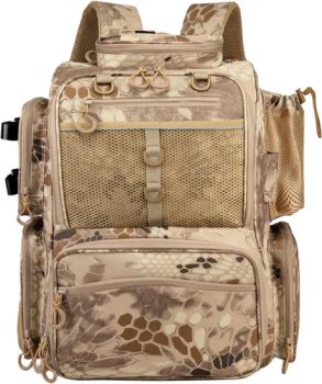 Fishing Tackle Backpack with Rod Holders, Bottle Holder, Storage Bag Store Fishing Gear Bag - Quanzhou Sheng He Xing Bag Co., Ltd. - China