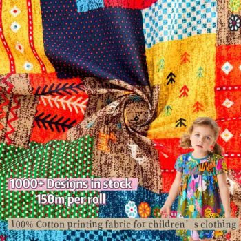  Variety ready goods print cotton fabric 100 Cotton Printing Printed Cotton Fabric for Children Clothing Dress - Wujiang Tianen Textile Development Co., Ltd. - China