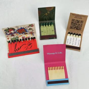 Ins Style Customized Size Design for Matchbooks Logo Full-Color Printing Household Cigar Matches Vintage Matchbooks - Sichuan Yelan International Trade Co., Ltd - China