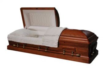 Designer Caskets Urns Coffins Caskets Type Casket Color Matte Origin China Model NO. 53 Interior Velvet Wood Type Poplar - Nantong Millionaire Casket Co.,LTD - China