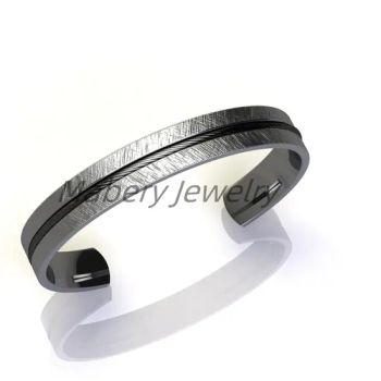 Elegant Titanium Bangle with Unique Rope Design and Screws - Mabery Jewelry Limited - China