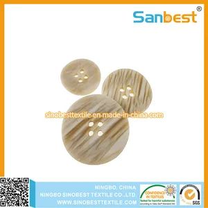 Fashion Polyester Resin Buttons for Coats Shape Round Origin China Style Fashion Color Monocolor Stock Not Stock Element - Ningbo Sinobest Textile Company Limited - China