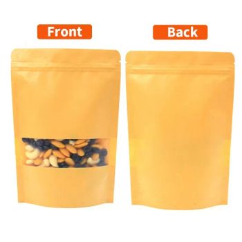 Food Grade Zipper Coffee Bean Snack Brown Kraft Paper Bag - xinpaike(shandong)packaging Co., Ltd. - China
