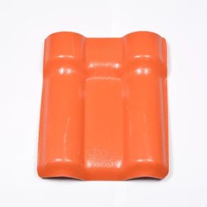 Brick Red Synthetic Resin UPVC ASA Spanish Roof Tile Tength 1-5m Width 1050mm Origin China Trademark china Thickness - HEBEI YIXIN IMPORT AND EXPORT CO., LTD. - China