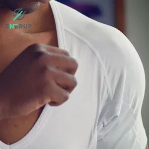 Enerup ODM/OEM Cotton Modal Breathable Gym Clothing White V Neck Men's Undershirts Sweatproof T Shirts - Harvest SPF Textile Co., Ltd. - China