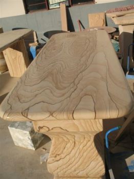 Sandstone Table/Stools Sets Outdoor Patio/Park/Garden/Plaza/Square/Art Decoration Stone Bench Chairs Furniture - Shenzhen Chiva Industry Co., Ltd. - China