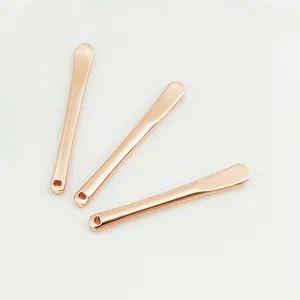 Facial Use Eye Cream Scoop New Design Can Add Logo Customize Color Rose Gold Metal Spatula Cosmetic Cosmetic Spatula - Shaoxing Hengjin Metal Co., Ltd. - China