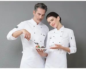 Factory Customize Double Row of Buttons Stand-up Collars Chef Clothing - Jonny(Guangzhou) Clothing Co., Ltd. - China