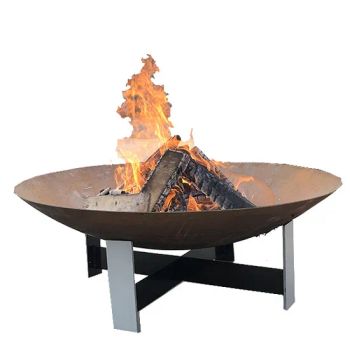 Outdoor Patio Sphere Garden Globe Fire Pits Style Classic Usage Outdoor Material Metal Model NO. CF-03 Color Rusty Red HS Code 73218900 - HENAN JINBAILAI INDUSTRIAL CO., LTD. - China