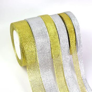 Gold Silver Organza Embroidery Glitter Onion Ribbon Wedding Cake Gift Decoration Ribbons - Kingswick Technology Group Limited - China