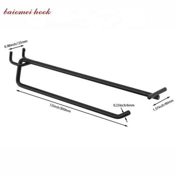 Factory Direct Sales Metal Chrome Pegboard Scanner Hooks Double Wire Hanging Display Hooks with Price Tag - Gaoyao District Jinli Town Standard Beauty Hardware Factory - China