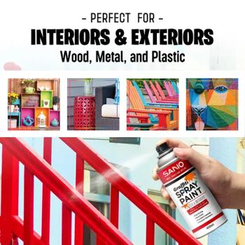 Sanvo 400ml Acrylic Scratch Repair Spray Paint Aerosol Spray Paint Manufacturers Wholesale Lead-Free Color Graffiti White 7500 - Guangdong Sanvo Holdings Co.,Limited - China