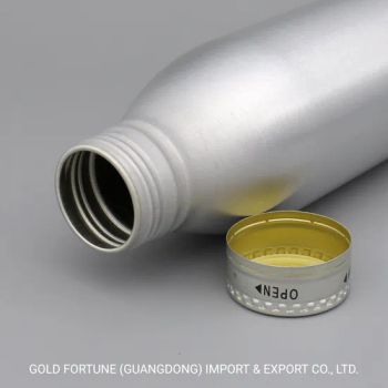 Customized Screw Cap Aluminum Water Bottle Beverage Bottle Trademark OEM Usage Beverage Sample Available Shape Round - GOLD FORTUNE (GUANGDONG) IMPORT & EXPORT CO., LTD. - China
