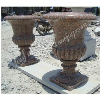 Red Garden Vase Shape Round Material Stone HS Code 680293 Size H=70cm etc Trademark Stonejoy Min. Order: 1 Piece Origin Fujian, China - Xiamen Joyfull Import & Export Co., Ltd. - China