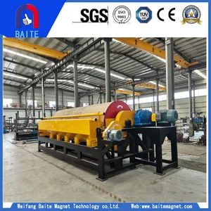 Series CTB High Intensity Permanent Wet Drum Magnetic Separator for Iron Ore Separation - Weifang Baite Magnet Technology Co., Ltd. - China