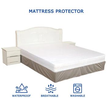 Smooth Top Mattress Protector Waterproof Breathable Deep Pocket Mattress Cover Polyester - Singao-Tex Group - China