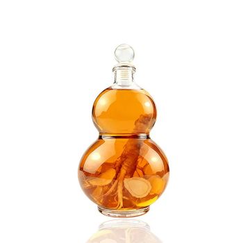 Sealed Wine Gourd Shaped Bottle 1000ml Household Self Brewed Wine Liquor Health Wine Container - Xuzhou Yanjia Glassware Co., Ltd. - China