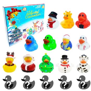 2'' Rubber Ducks Christmas Little Yellow Duck Bath Toys Snowman Rubber Toy - YIWU JINYE IMPORT AND EXPORT CO., LTD - China