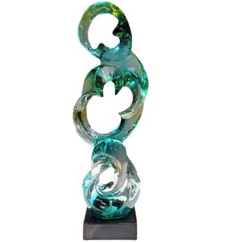 Customized Hotel Hall Crystal Transparent Resin Ornaments Lobby Model Statue Shopping Mall Abstract Sculpture Outdoor - Xiamen Qlfamily Technology Co., Ltd. - China