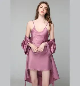 Hot Sale Fashion Bridesmaid Women Robe Sleepwear 2 Piece Pajama Set - Guangzhou Z&Z Digital Textile Co., Ltd. - China