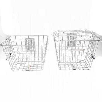 Versatile Metal Bike Baskets in Black, Silver, and White Origin China Trademark OEM Color Optional Model NO. TJ-BK Specification - Xingtai Tianjiu Bicycle Parts Co., Ltd - China