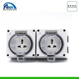 2 Gang16A Multi-Function IP66 Weatherproof Wall Sockets and Switch for Outdoor - Yueqing Ann Electric Co., Ltd. - China