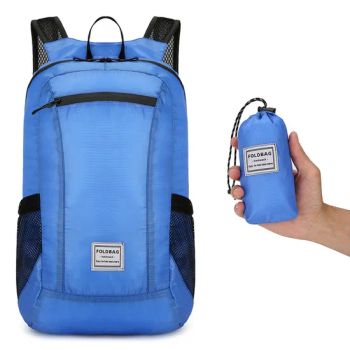 Large Capacity Waterproof Zipper Student Notebook Backpack Hiking Travel Small Folding Backpack for Men - Ningbo Chanceca Import & Export Co., Ltd. - China