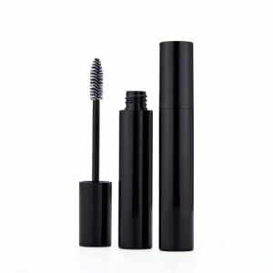 10ml Mascara Tubes Black Glossy Eyelash Serum Bottle Wholesale Empty Round Mascara Tube with Brush - NINGBO HAODE PACKAGING CO., LTD. - China