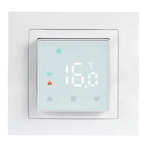 Smart WiFi Frame Thermostat Square Convex LCD Screen Electric Floor Heating Programmable Temperature Controller - Hefei Minco Heating Cable Co., Ltd. - China