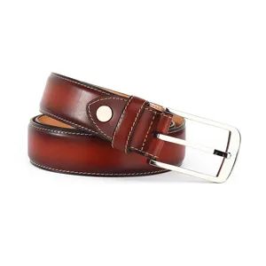 Fashion Accessories Design Vegetable Tanned Cow Leather Men Belt - Guangzhou Deconn Leather Industry Limited - China