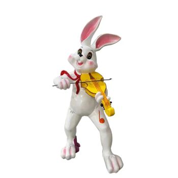 Outdoor 2m Rabbit Playing Musical Instruments Sculpture - Xiamen Silu Technology Co., Ltd. - China