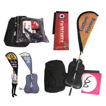 Factory Customized Durable Human Advertising Flying Banners Backpack Advertising Flag - WUHAN JARMOO FLAG CO., LTD. - China