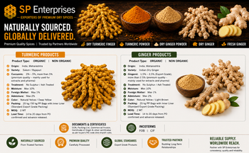 Dry & Fresh Ginger - SP Enterprises - India