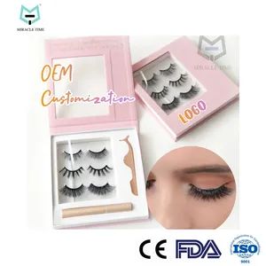 Mt Lashes Bulk OEM Magnetic Eyeliner Tweezer Strip Lashes Kit Customization Eyelash Extension Individual Lashes - Qingdao Miracle Time International Trading Co., Ltd - China