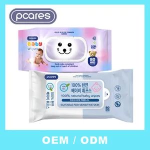 Bamboo Fiber 80 Pieces Organic Baby Wipes Daily Use Nature Cleaning Baby Wipes - Shanghai Pcares Cosmetic Co. Ltd - China