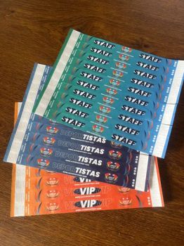 Personalized Printed Adhesive Dupont Paper Tyvek Wristbands Bracelets for Sports Events - Hefei Jingyi Image Printing Co., Ltd. - China