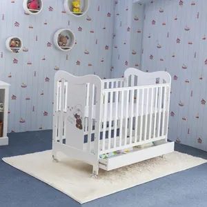 Latest New Publish Product with Lovely Bear Pattern Intelligent Convertible Swinging French Baby Rocker Crib - Hefei Craft Child Product Co., Ltd. - China